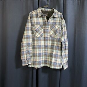 Hurley x PENDLETON wool long sleeve shirt color blue gray